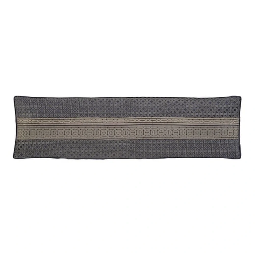 J Queen New York Alaro Geometric Bolster Decorative Pillow, 15